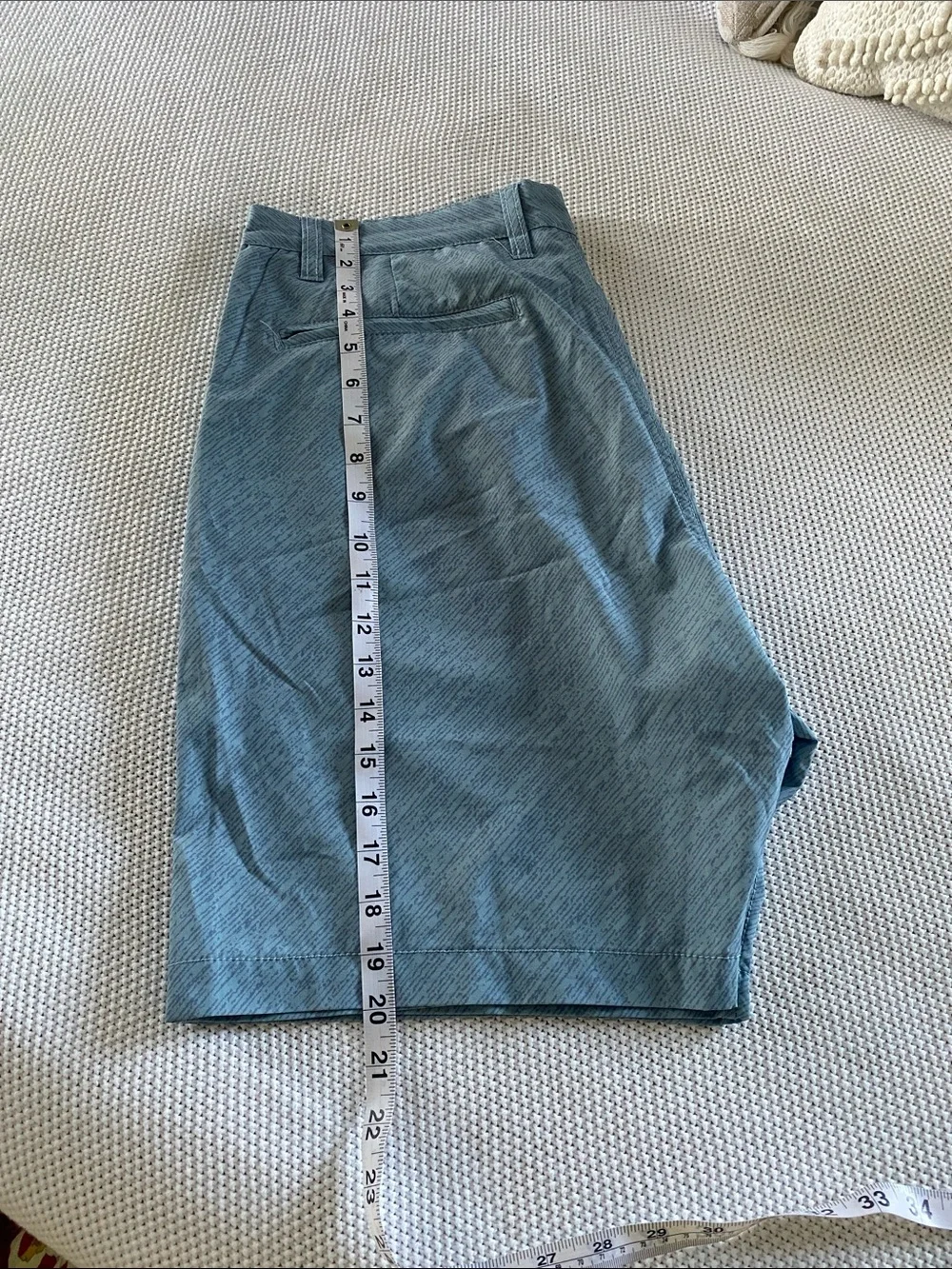 VTG 1946 Men’s Coastal Performance Stretch Shorts Blue Size 36 Resort Golf